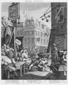 Pivní ulice od William Hogarth