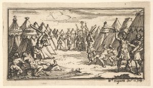 Zlomení nohou John Beaver, Římské vojenské tresty, 1725, po roce 1725. od William Hogarth