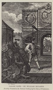 Brána Calais od William Hogarth