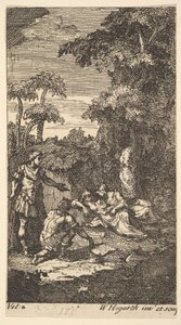 Cassandra, Frontispiece, sv. 2:, 1725. od William Hogarth