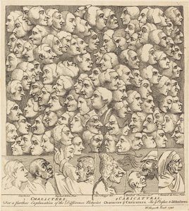 Postavy a karikatury od William Hogarth