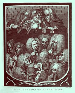 Konzultace lékařů od Williama Hogartha od William Hogarth