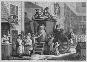 Country Inn Yard, 1747 od William Hogarth