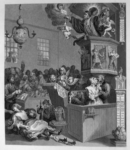 Důvěřivost, pověrčivost a fanatismus od William Hogarth