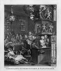 Důvěřivost, pověra a fanatismus William Hogarth od William Hogarth
