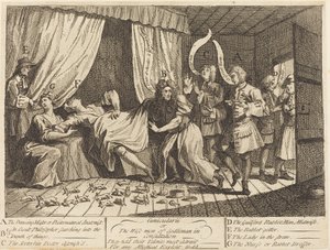 Cunicularii aneb The Wise Men of Godliman in Consulting od William Hogarth