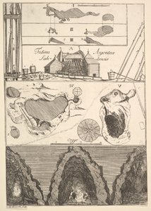 Fodina argentea Sahlensis - Stříbrný důl v Sala - I z Aubry de La Mottrayes Tra..., 1723-24. od William Hogarth