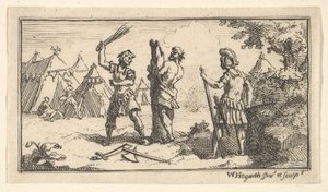 Fustigatio John Beaver, Římské vojenské tresty, 1725, po 1725. od William Hogarth