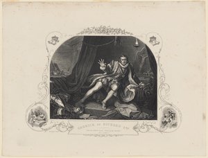 Garrick jako Richard 3. od William Hogarth