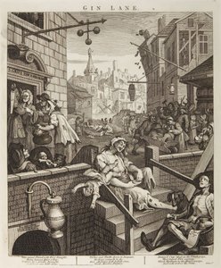 Gin Lane od William Hogarth