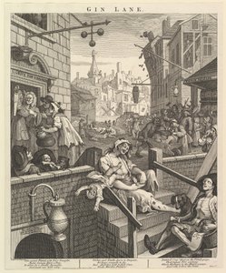Gin Lane, 1. února 1751. od William Hogarth