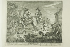 Hudibras Sallying Forth, deska druhá od Hudibras od William Hogarth