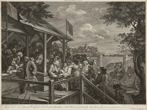 Humours of An Election (Set of Four) (rytina) od William Hogarth