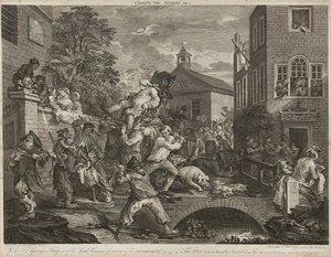 Humours of An Election (Set of Four) (rytina) od William Hogarth