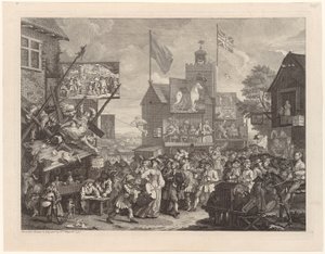 Jarmark v Southwarku od William Hogarth