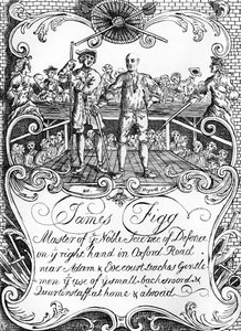James Figg - reklama Williama Hogartha, c. 1729/30 od William Hogarth