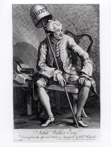 John Wilkes (1727-97) 1763 od William Hogarth
