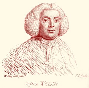 Justice Welch - portrét Williama Hogartha od William Hogarth