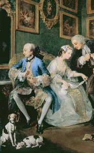 Marriage a la Mode: I – The Marriage Settlement, c.1743 detail olej na plátně z 62692 od William Hogarth