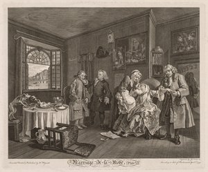 Manželství à la Mode: Smrt hraběnky od William Hogarth