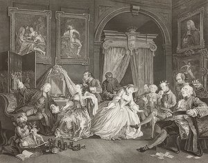Manželství à la Mode / manželství podle módy. List 4: The Toilette / The Countess