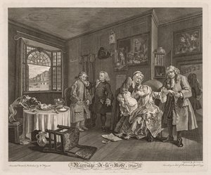 Manželství à la Mode: Smrt hraběnky od William Hogarth