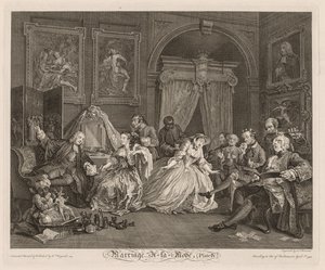 Marriage à la Mode: Toaletní scéna, 1745. od William Hogarth