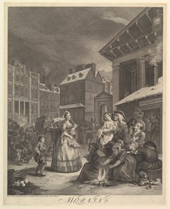 Ráno: Čtyři časy dne, 25. března 1738. od William Hogarth