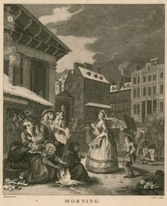 Ráno v Covent Garden v Londýně od William Hogarth