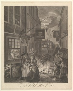 Night The Four Times of Day, 25. března 1738. od William Hogarth