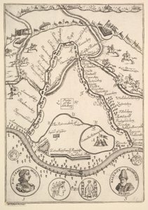 Parke of the Artillaary Aubry de La Mottrayes Cestuje po Evropě, Asii a int..., 1723-24. od William Hogarth