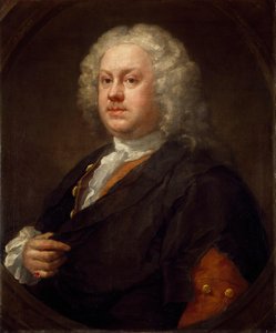 Portrét Benjamina Hoadlyho (1706–1757), lékaře a dramatika od William Hogarth