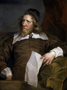 Portrét Iniga Jonese (1573-1652), scénografa a architekta, který po pobytech ve Francii a Itálii zavedl renesanční architekturu na britském královském dvoře. od William Hogarth