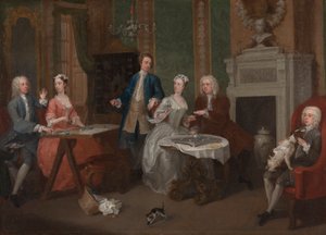 Portrét rodiny od William Hogarth