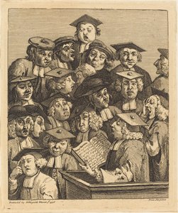 Učenci na přednášce od William Hogarth