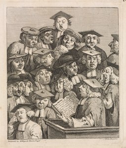 Učenci na přednášce od William Hogarth