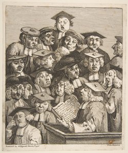 Učenci na přednášce od William Hogarth