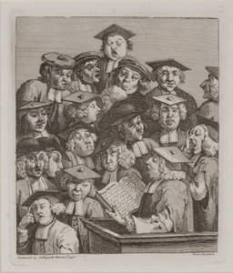 Učenci na přednášce, 3. března od William Hogarth