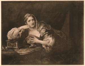 Zikmunda Truchlící nad srdcem Guiscarda, 1759 od William Hogarth