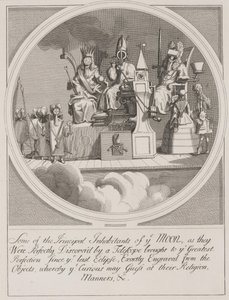 Někteří z hlavních obyvatel ye Moon: královský král, biskupství a právo od William Hogarth