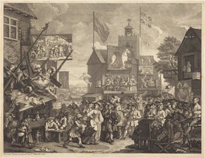 Southwarský jarmark od William Hogarth