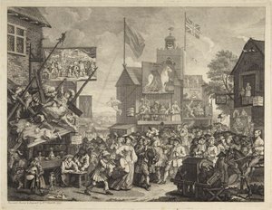 Jarmark v Southwarku od William Hogarth