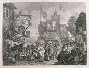 Southwarský veletrh od William Hogarth
