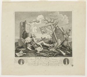 Koncovka nebo Bathos od William Hogarth