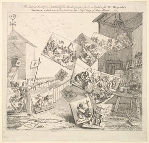 Bitva obrazů, 1745. od William Hogarth