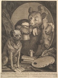Bruiserova karikatura Charlese Churchilla, 1. srpna 1762. od William Hogarth
