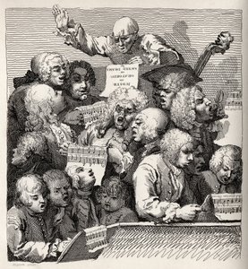 Sbor, z „Díla Williama Hogartha“, vydaný v roce 1833 od William Hogarth