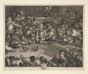 Kohoutí souboj od William Hogarth
