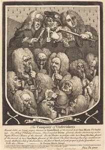 Společnost pohřebních ústavů od William Hogarth