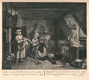 The Distrest Poet, 1740. od William Hogarth